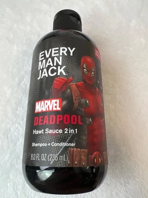NUEVO Every Man Jack Limited Marvel DEADPOOL Hawt Sauce CHAMPÚ + ACONDICIONADOR Foto 1 de 2