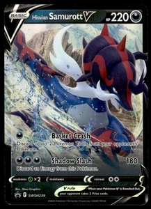 Pokemon TCG SWSH: Sword & Shield Promo Cards #SWSH239 Hisuian Samurott V HP - Picture 1 of 2