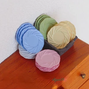 Accesorios para casa de muñecas escala 1:12 4 piezas miniaturas estilo nórdico plato plantas cocina - Imagen 1 de 22