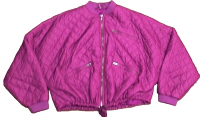 CHAQUETA BOMBER FÁCIL ACOLCHADA FREE PEOPLE RECORTADA CREMALLERA OVERSIZE TALLA L Foto 1 de 4