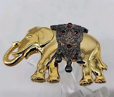 Vintage Edgar Berebi Elephant The Charm Of India 1868 Limited Edition  Brooch - Image 1 of 4