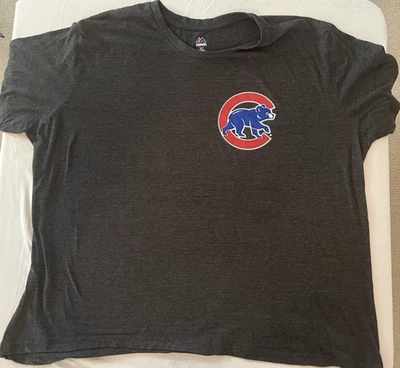 Chicago Cubs Majestic Kris Bryant 17 T-Shirt Men's 4XL Dark Gray - Image 1 of 4