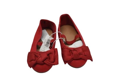 Old Navy Shoes Toddler Girls Size 7 Red Bow Ballet Flats Mary Jane Elastic - Image 1 of 4