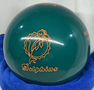 Miami Dolphins Brunswick palla da bowling 12,14 #, non forata, termoretraibile ancora accesa - Foto 1 di 17