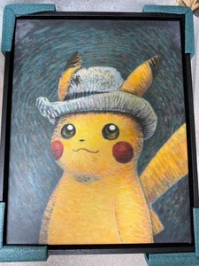 Van Gogh Pikachu Canvas Art Van Gogh Museum 50° Anniversario Edizione Limitata Nuovo - Foto 1 di 12