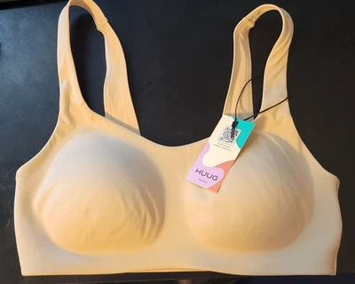 Huug Daily Embrace small Stone Nude Beige Bra Seamless Padded Wireless - Image 1 of 3