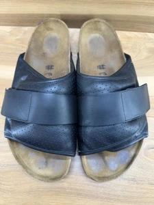 Birkenstock Kyoto Puff Acolchado Para Hombre 13 W EU 46 Cuero Negro Slides - Imagen 1 de 10