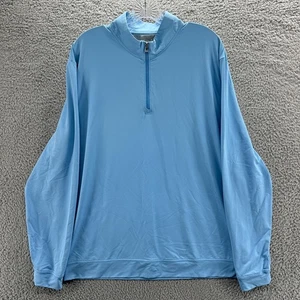Johnnie O 1/4 Zip Mens XL Blue Golf Performance Long Sleeve Pullover Sweater - Picture 1 of 12