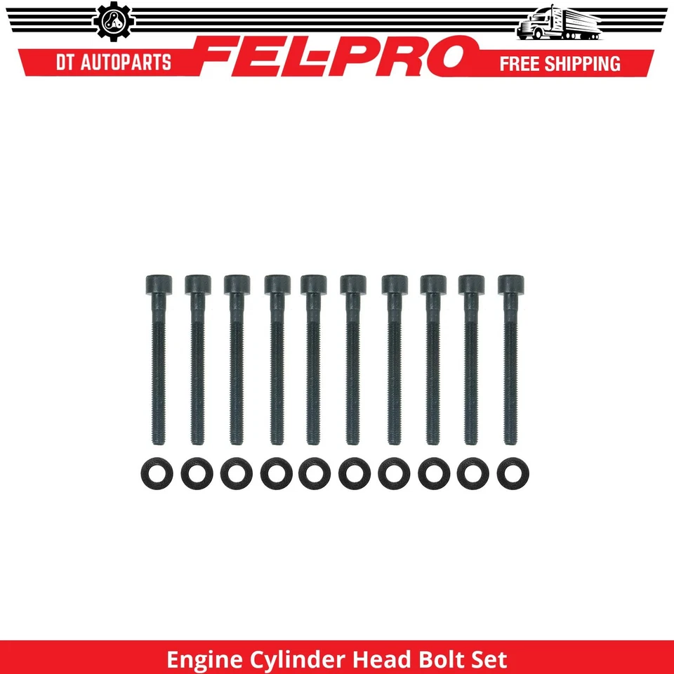 Juego de pernos de culata de motor Fel-Pro 1999 para Nissan Frontier 1998-2004 2,4 L L4 Foto 1 de 1
