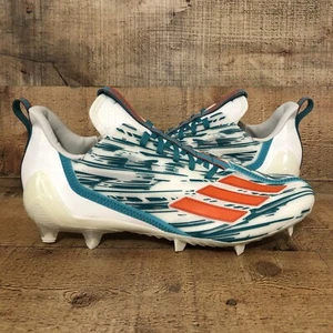 NEW RARE Adidas Adizero Football Cleats Miami Dolphins HR1589 Men’s Size 11 - Picture 1 of 11