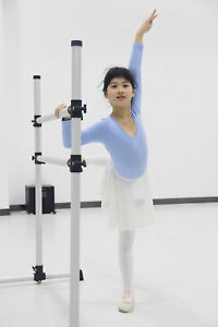 Portable Double Ballet Barre Stretching Dance Bar Gymnastics Freestanding 3-6 FT