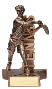 Trofeo masculino de tenis de 6,5" personalizado gratis - Imagen 1 de 2