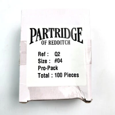 Gancho doble Partridge Q2 bajo en agua - tamaño 4 - paquete de 100 profesionales - atar moscas Foto 1 de 2