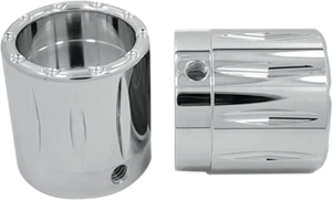 Avon Rival Front 1" Chrome Axle Cap Nut Covers 2000-2007 Harley Touring FLHR - Picture 1 of 1