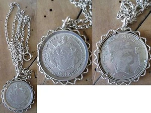 Münz Charivari Halskette Silber Trachtenschmuck - Bild 1 von 1