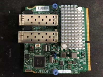 SUPERMICRO AOC-MTGN-I2SM 2-PORT 10G SFP+ SIOM MEZZ CARD For INTEL 82599ES - Image 1 of 3