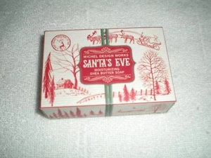 Santa's Eve Bar Soap Brand New Sweet Pine Bough 4.5 oz Michel Design Works - Picture 1 of 2