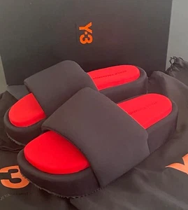 ADIDAS Y-3 YOHJI YAMAMOTO SLIDES FZ4505 SWIM BEACH SHOES SLIPPERS BNIB SIZE 6 - Picture 1 of 24