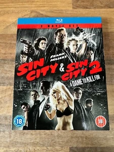 Sin City + Sin City 2: A Dame To Kill For blu ray. 2 movie set. Sealed and mint - Picture 1 of 4