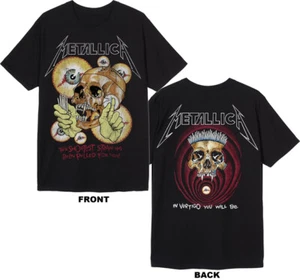 Metallica Vintage Shortest Straw M, L, XL, 2XL, 3XL Black T-Shirt - Picture 1 of 1