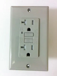 (5 piezas) NUEVO 20A Resistente a la Manipulación TR GFCI Receptáculo Gris 20 Amp Gris LED - Imagen 1 de 3