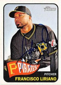 Francisco Liriano autographed Baseball Card (Pirates) 2014 Topps Heritage #73