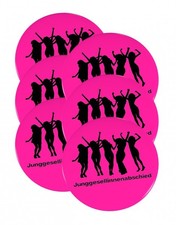 6 X Spilli Distintivo Addio Al Celibato Ø 5,6 CM Spilletta Pin Matrimonio Nuovo