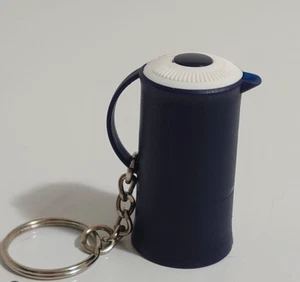 Tupperware Keychain Collector's Item Navy Blue Thermos Pitcher New - Picture 1 of 1