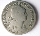 1935 Açores 50 Centavos - Clé Date Rare Pièce de Monnaie Poubelle #340