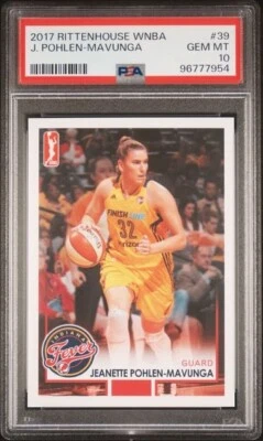 2017 Rittenhouse WNBA Jeanette Pohlen PSA 10 Indiana Fever Stanford Cardinal - Image 1 of 2