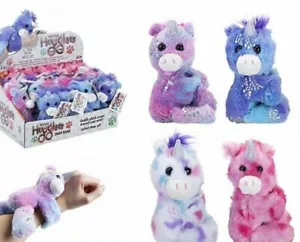 Animal Hugger Bracelets PLUSH SLAP WRIST BANDS Unicorn design - Picture 1 of 5