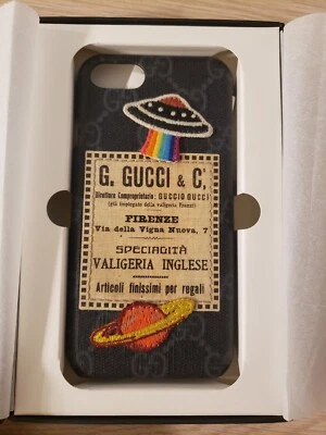 古驰 GG iPhone 7/8 保护壳 UFO 设计 R140-黑色 全新带盒 — 第 1/4 张图片