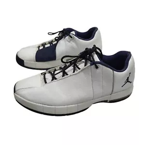 Vintage Nike Air Jordan Team TE2 Low Top Blue And White Men's Size 10 - Picture 1 of 16