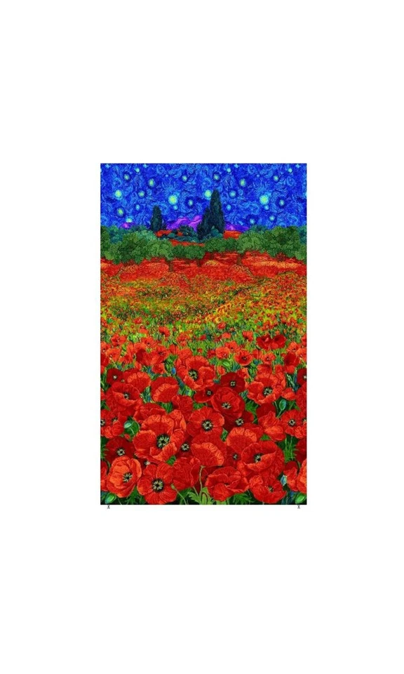 Poppy Fields: Poppy Fields Panel-Timeless Treasures - Image 1 of 1