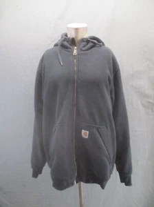 Carhartt Size M Mens Cotton Blend Full Zip Sherpa Lined Utility Hoodie 233 - Picture 1 of 9