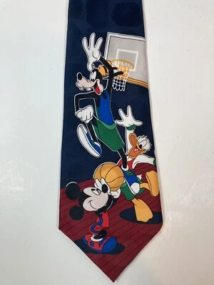 Gravata masculina de basquete Mickey & Friends Mickey & Friends em excelente estado usado - Imagem 1 de 3