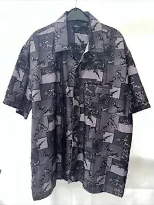 No Fear kurzärmliges Motor Cross Print Shirt Large Y2k - Bild 1 von 5