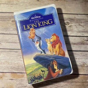 Disneys The Lion King VHS Tape Clamshell 2977 Rare Simba Nala Masterpiece Series - Picture 1 of 10