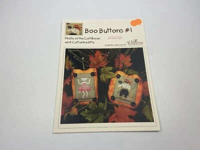 The Victoria Sampler Boo Buttons #1 Counted Cross Stitch Pattern 1R - Image 1 of 3