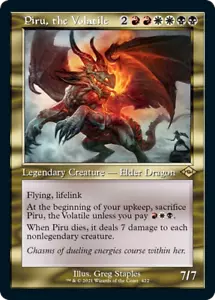 Piru, the Volatile (Retro Frame) Modern Horizons 2 NM Rare CARD ABUGames - Picture 1 of 1