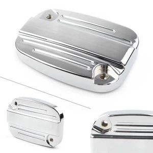 Tapa de cubierta de cilindro maestro freno izquierdo para Harley Touring Street Road Glide cromado - Imagen 1 de 12