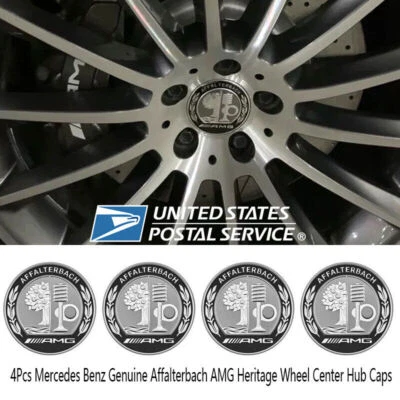 4X Tapacubos emblema tapacubos emblema llanta rueda mercedes-benz affalterbach 75 mm Foto 1 de 4