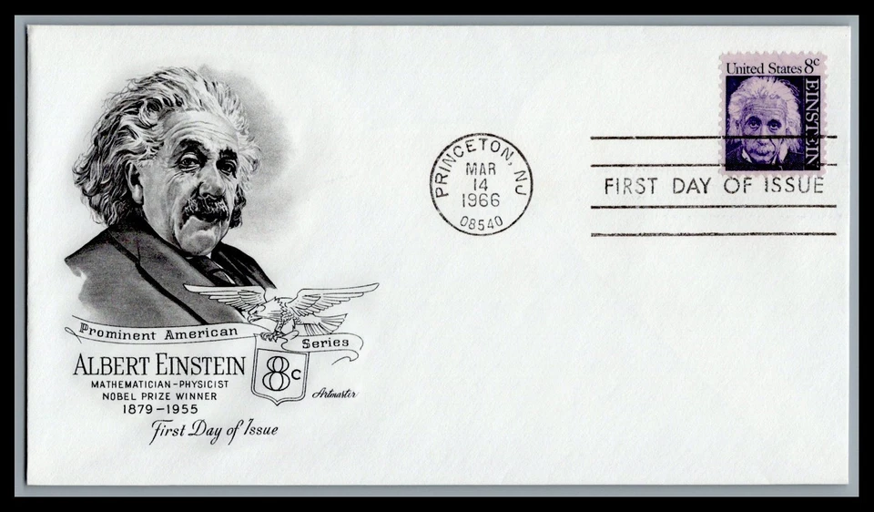 US FDC # 1285. 8c Einstein  Artmaster  1966, 9L530 - Image 1 of 1