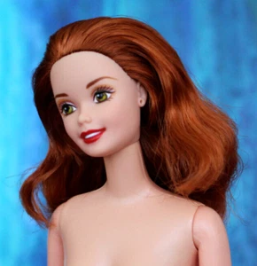 Nude TNT Barbie Copper Ginger Redhead Camo Olive Green eyes Superstar DBox4 OOAK - Picture 1 of 15
