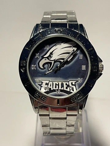 PHILADELPHIA EAGLES NFL Team Logo Stainless Steel Men's Watch NEW Cover