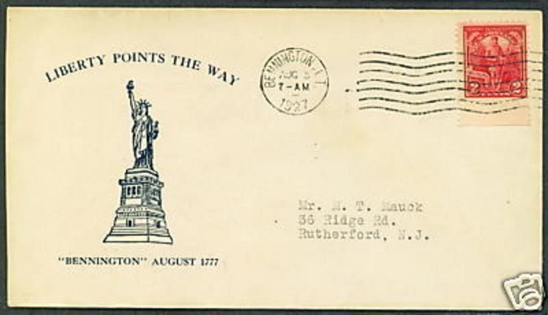 643 FDC - 2c VERMONT Cover - MAUCK Cachet - Image 1 of 1