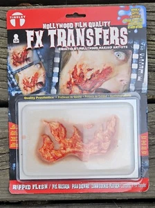 Tinsley Hollywood Film Qualità FX Film Strappato Trasferimento Carne Zombie Trucco Sangue - Foto 1 di 4