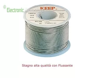 STAGNO IN ROCCHETTO 60/40 100GR. 1MM PER SALDARE SALDATURA HIGH QUALITY - Foto 1 di 1