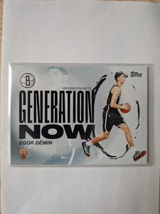 2025-26 Topps NBA Generation Now GN-8 Egor Dëmin, Brooklyn Nets - Picture 1 of 3