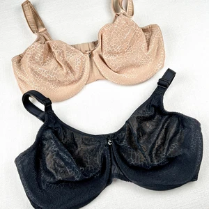 (2) Chantelle C Magnifique nahtloser Minimizer UW BH schwarz & nude 36DDD $ 84 pro Stück - Bild 1 von 11